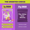 image:imageSmartSweets Variety Pack Gluten Free Gummies Plant Based Snacks for Adults amp Kids Chewy Candy Low Sugar Includes Sweet Fish Sourmelon Bites Peach Rings amp Sour Blast Buddies 50g Bags 8 PackSour Gummy Worms