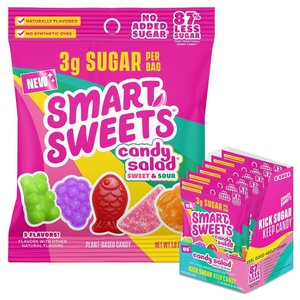 image:imageSmartSweets SweetChews Chewy Candy Gluten Free Plant Based Healthy Snacks for Adults amp Kids Low Sugar Pink Punch amp Cherry Lemonade No Artificial Sweeteners 45g Bags 4 PackCandy Salad 6 Pack